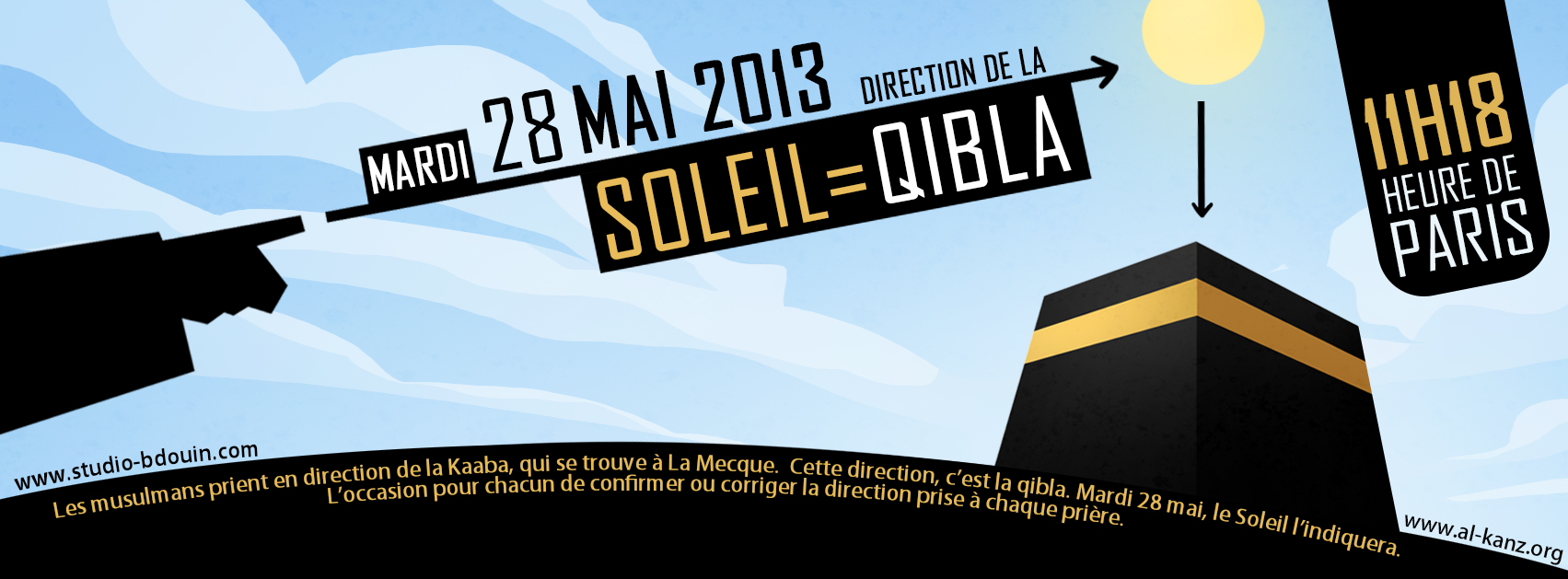 Qibla Soleil 28 mai