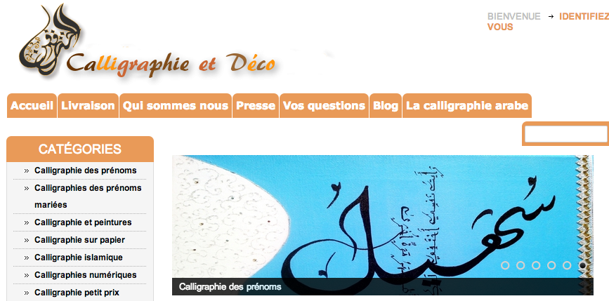 calligraphie et déco