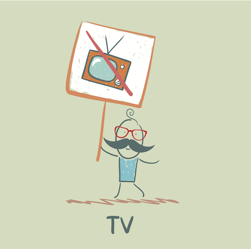 non a la télévision