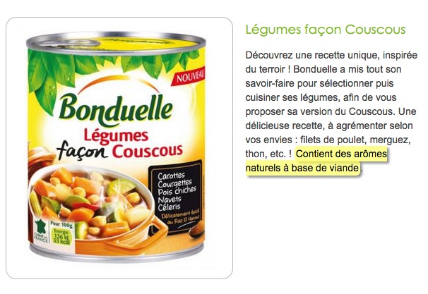 bonduelle Légumes façon Couscous