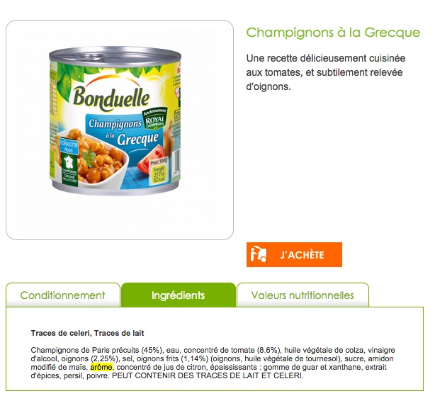 bonduelle Légumes façon Couscous