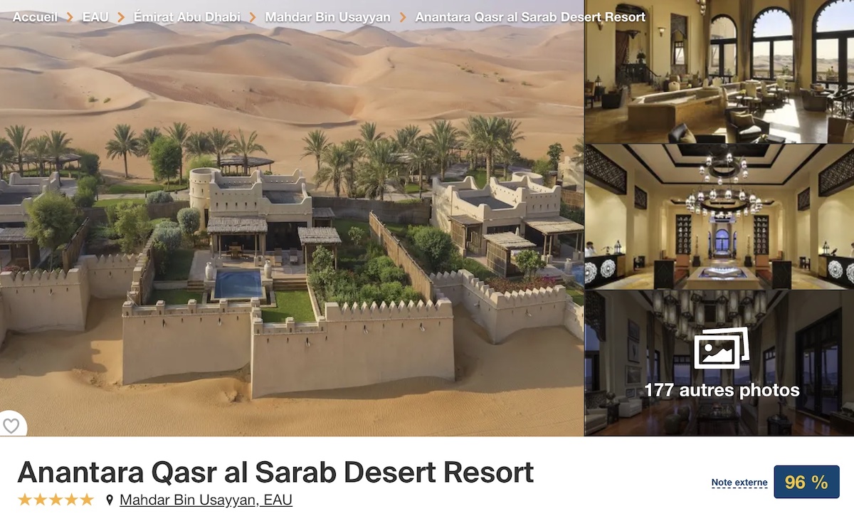 Anantara Qasr al Sarab Desert Resort