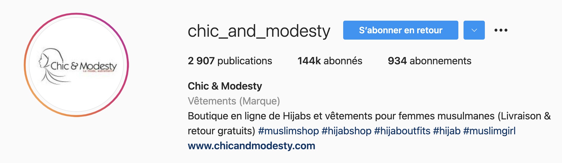Chic and modesty