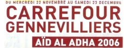 Pourquoi je ne fais plus l’opération Aïd Al Adha avec Carrefour-Gennevilliers ? 