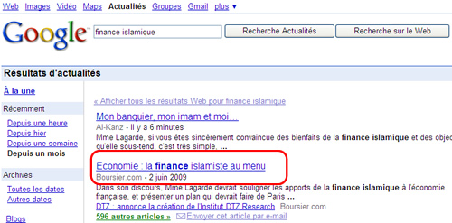 La finance islamiste au menu