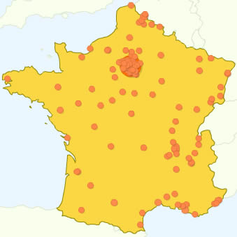 Al-Kanz, la France et vous : quelques chiffres en cartes (juin 2009)