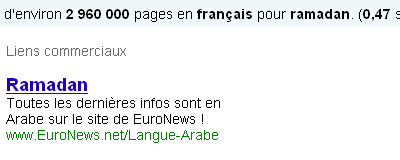 Euronews, l'arabe, la France et les musulmans 