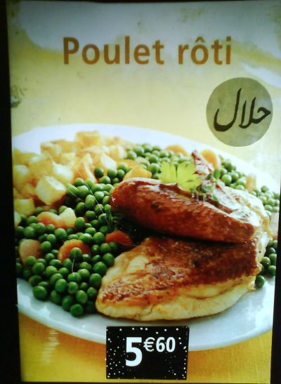 flunch poulet halal