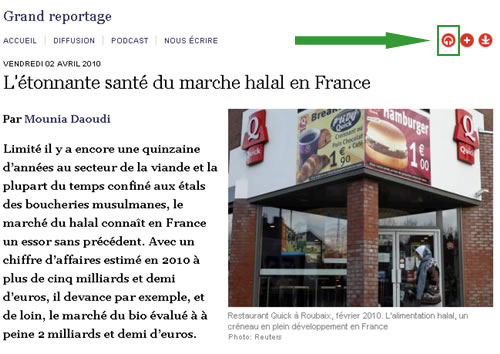 marché du halal RFI