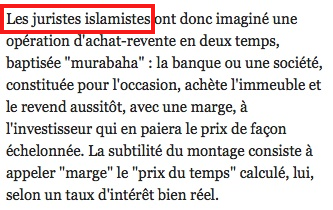 La finance islamiste au menu