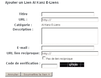 annuaire de blogs al-kanz - échanges de liens - backlink