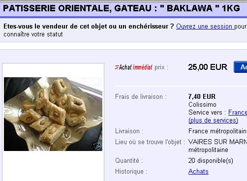 autoentrepreneur ebay gâteaux