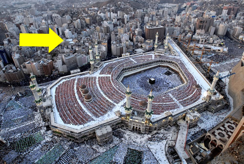 la Kaaba avant destruction des immeubles alentour