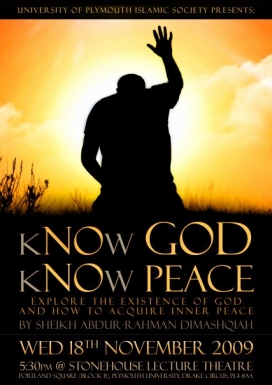 kNOw God, kNOw peace