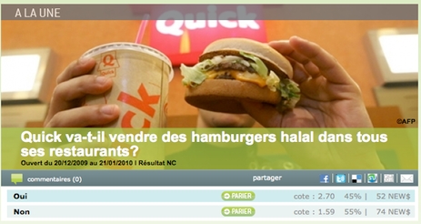 Quick pas encore halal