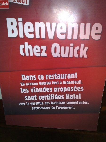 Halal aux couleurs de Quick