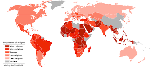 Pays les plus religieux