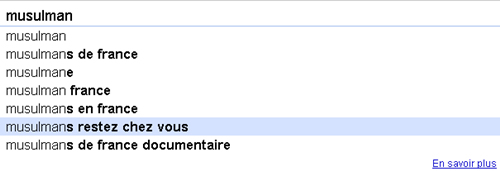 Google Suggest islam