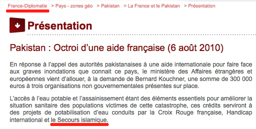 Secours islamique Pakistan