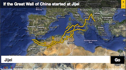 Si la muraille de Chine commençait à Jijel 