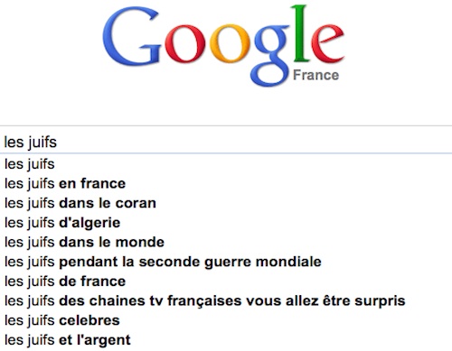 Chrétiens, juifs et musulmans selon Google