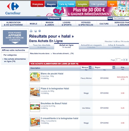 Carrefour halal