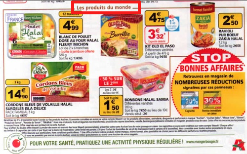 Auchan : halal produits du monde