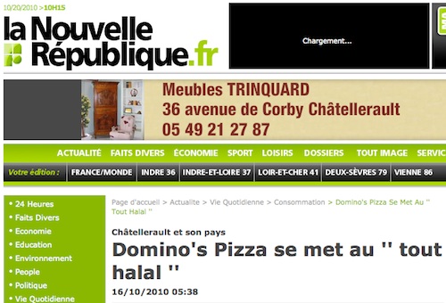 Nouvelle République - Domino's halal