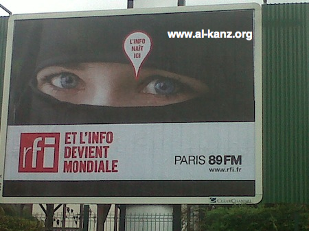 RFI truffe Paris de niqab