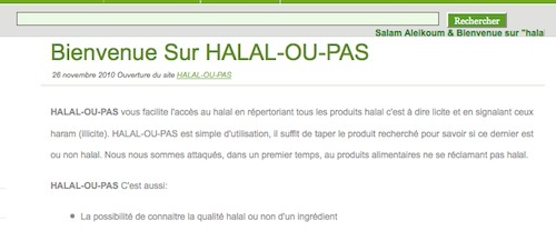 Ils bloguent sur le halal