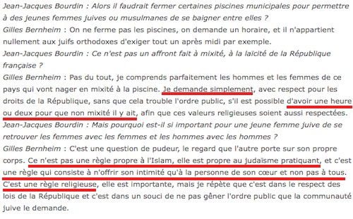 Piscine non mixte : l'UMP va fâcher le grand rabbin de France