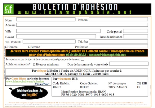 CCIF : voici le bulletin d'adhésion