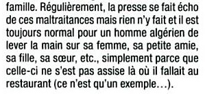 Le Petit Futé : l'Algérien ne bat plus sa femme