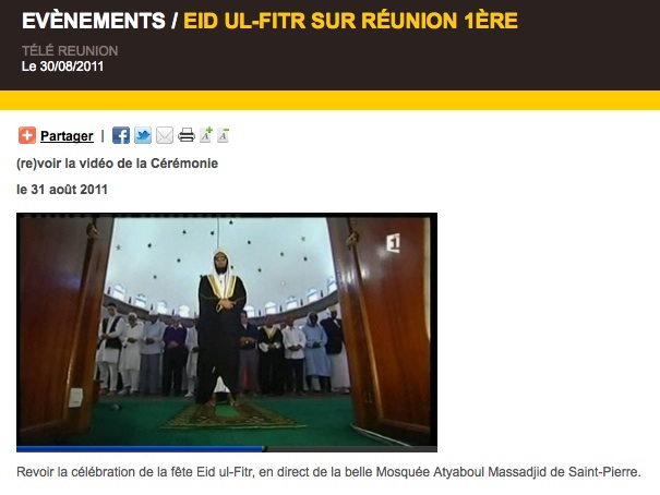 L'aïd al-fitr diffusé à la télévision française 