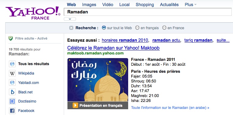 Ramadan : Yahoo France indique les horaires de prière