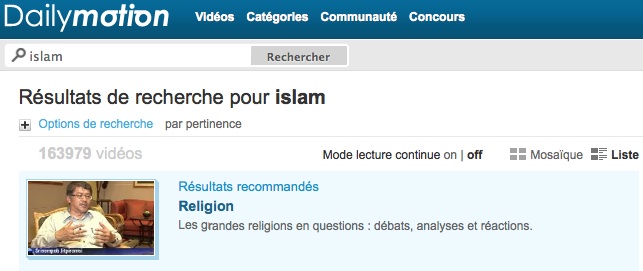 A islam Dailymotion répond Al-Qaida