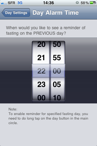 Fasting reminder