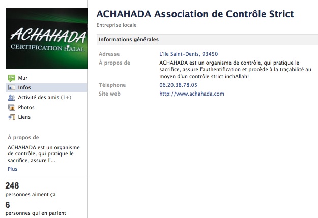 Achahada - Page Facebook