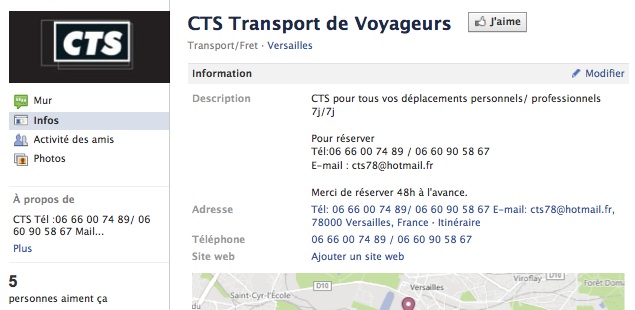 CTS Transport - Page Facebook