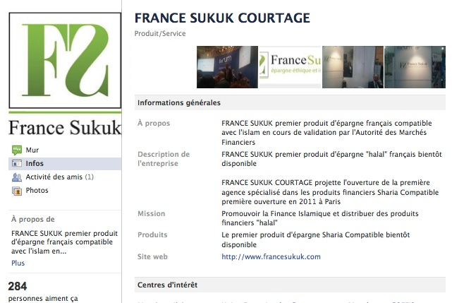 France Sukuk Courtage - Page Facebook