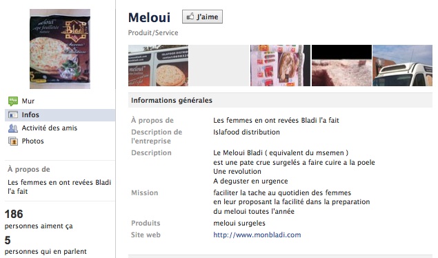 Meloui - Page Facebook