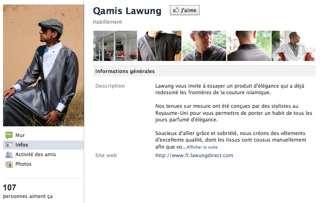 Qamis Lawung - Page Facebook