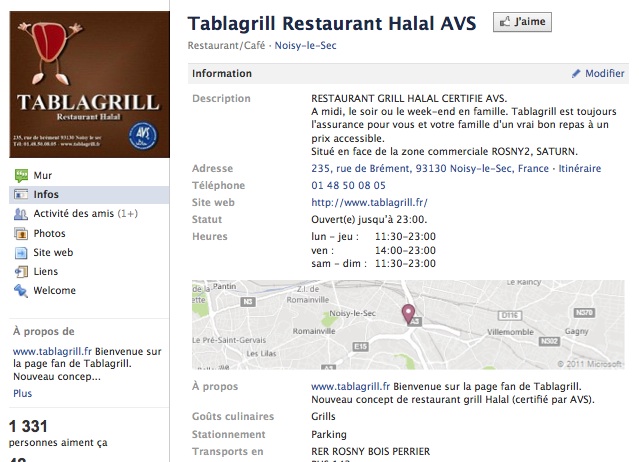 Tablagrill - Page Facebook