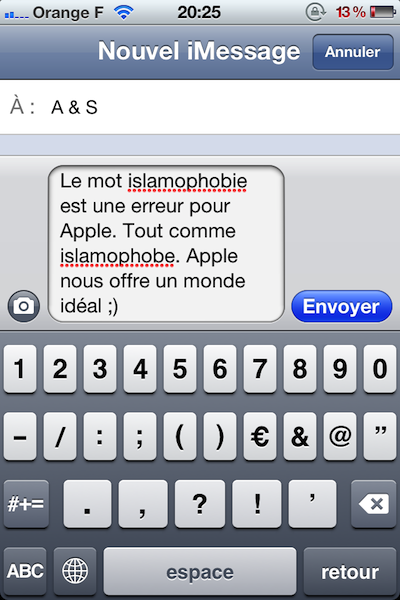 Pas d'islamophobie chez Apple