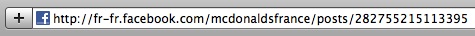 Facebook : McDonald's France ne répond pas Facebook : McDonald's France ne répond pas