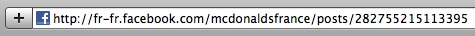 Facebook : McDonald's France ne répond pas