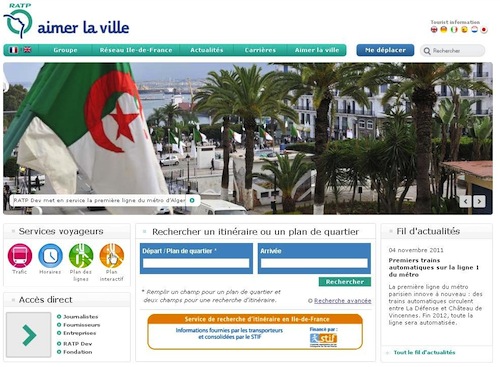 La RATP aux couleurs de l'Algérie La RATP aux couleurs de l'Algérie