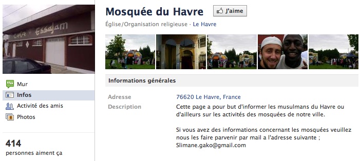 Mosquée du Havre - Page Facebook