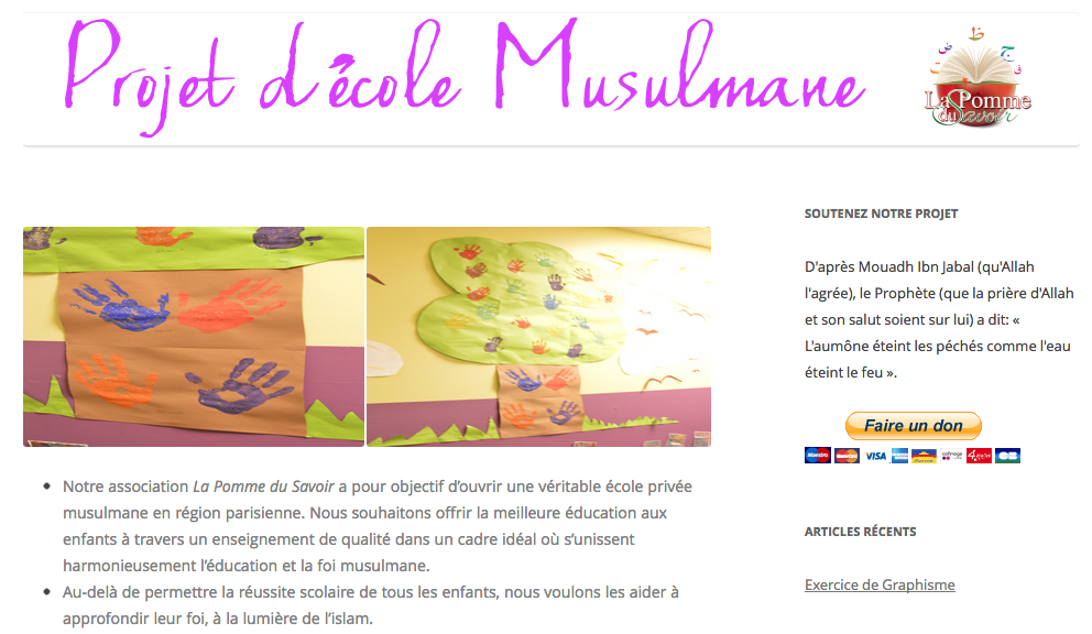 Ecole musulmane la pomme du savoir