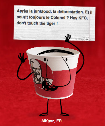 KFC no good : Greenpeace flingue le roi du poulet